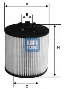 25.047.00 UFI filtro de óleo