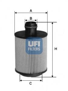 25.061.00 UFI filtro de óleo