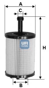 25.023.00 UFI filtro de óleo