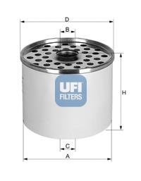 Фильтр тонкой очистки топлива UFI 2436000 цена, от 3.44 USD