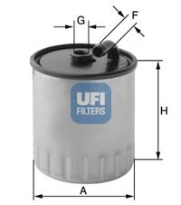 2442900 UFI filtro de combustível
