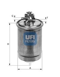 24.440.00 UFI filtro de combustível