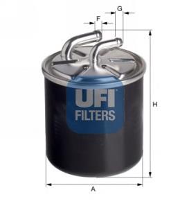 24.436.00 UFI filtro de combustível