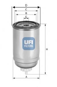 24.399.00 UFI filtro de combustível