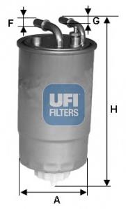 24.099.00 UFI filtro de combustível