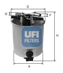 5539300 UFI filtro de combustível