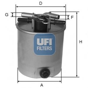 5539200 UFI filtro de combustível