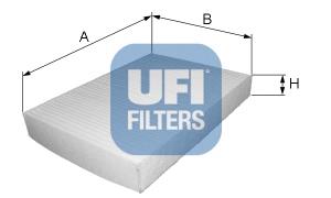 Купить 5314900 UFI Фильтр салона угольный