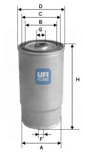 24.012.00 UFI filtro de combustível