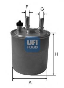 2407300 UFI filtro de combustível