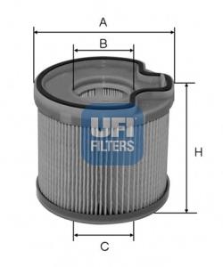 2669100 UFI filtro de combustível