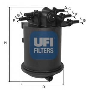 2408600 UFI filtro de combustível