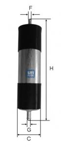 3192100 UFI filtro de combustível