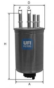 Фильтр топливный UFI 2445900