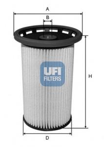 26.026.00 UFI filtro de combustível