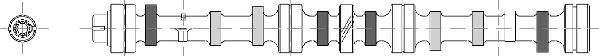 7700694279 Renault (RVI) árvore distribuidora de motor