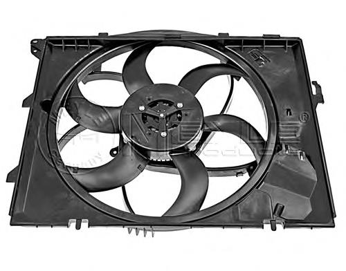 5022013 Frig AIR difusor do radiador de esfriamento, montado com motor e roda de aletas