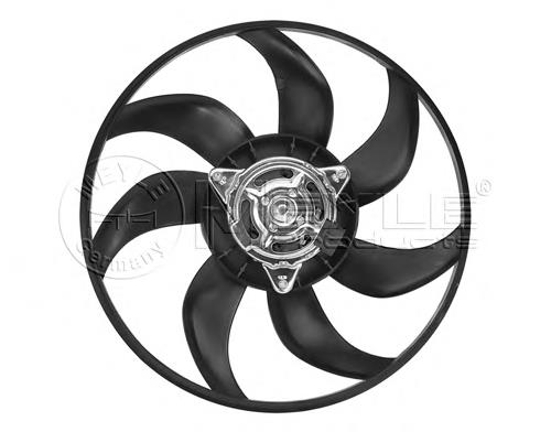 Ventilador elétrico de esfriamento montado (motor + roda de aletas) Opel Corsa X12