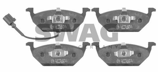 Передние тормозные колодки 30916446 Swag