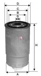S 3H2O NR Sofima топливный фильтр