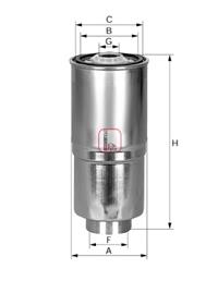 Топливный фильтр S4380NR Sofima