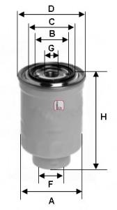 S 4452 NR Sofima filtro de combustível