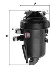 Caixa de filtro de combustível S5127GC Sofima