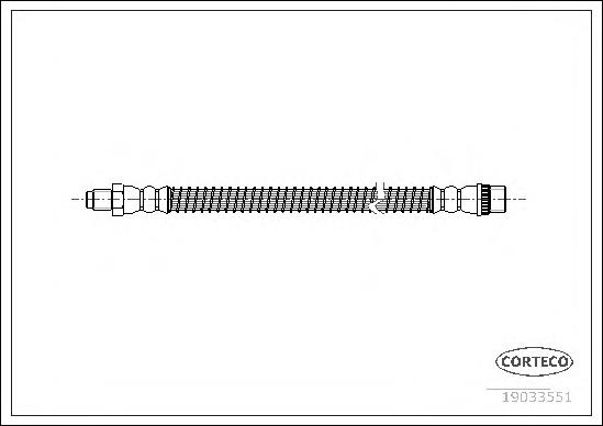 19033551 Corteco mangueira do freio traseira