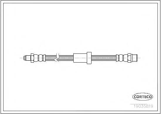 T86036 Brembo mangueira do freio dianteira