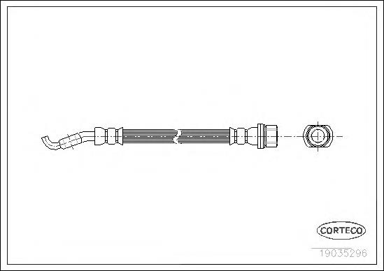 19035296 Corteco mangueira do freio dianteira