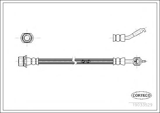Купить 9094702C57 Toyota Шланг тормозной передний