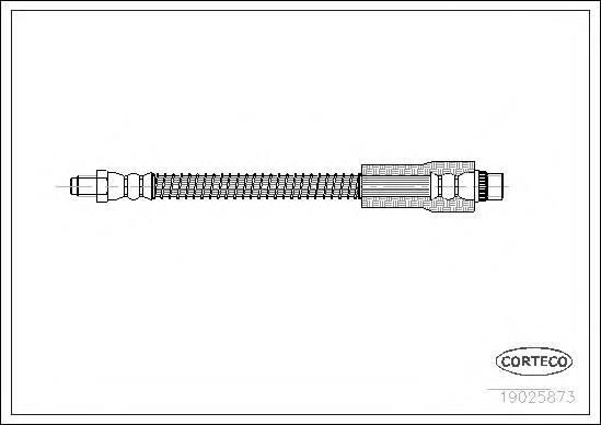 19025873 Corteco mangueira do freio dianteira