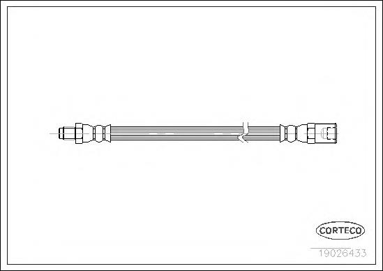 TA6033 Brembo mangueira do freio traseira