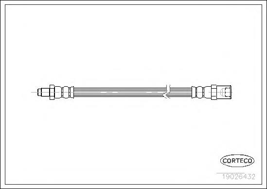 TA6015 Brembo mangueira do freio dianteira