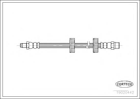 19020442 Corteco mangueira do freio dianteira