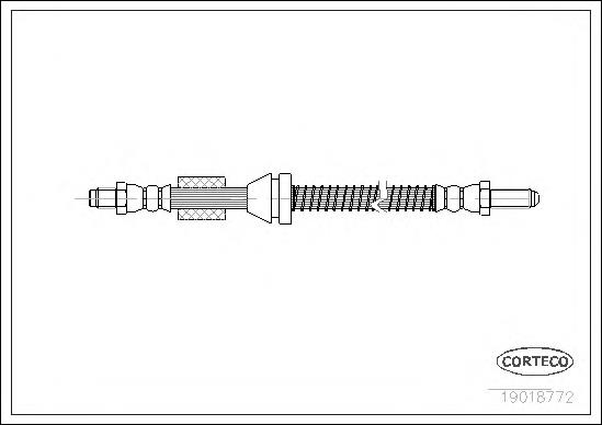 19018772 Corteco mangueira do freio dianteira