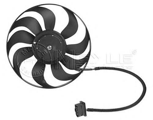 1209004346 Meyle ventilador elétrico de esfriamento montado (motor + roda de aletas)