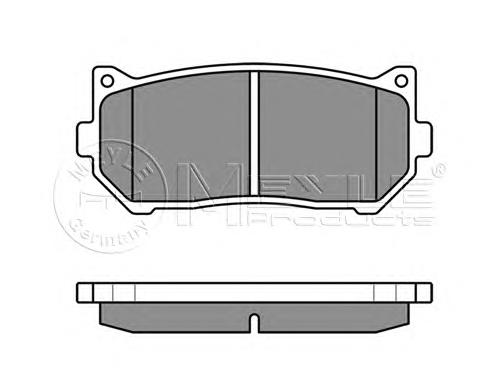 0252345513W Meyle sapatas do freio traseiras de disco