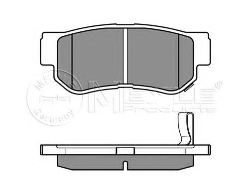 Sapatas do freio traseiras de disco Daco 323411