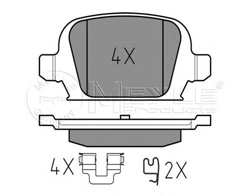 Колодки дисковые  Meyle 0252328414 цена, от 15.45 USD