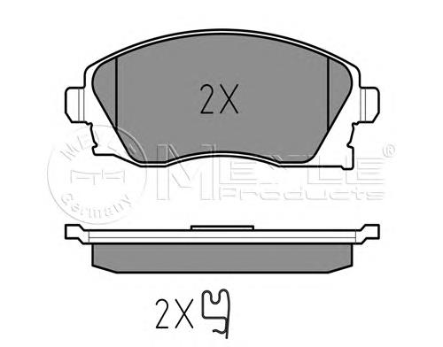 0252322517 Meyle Колодки передние