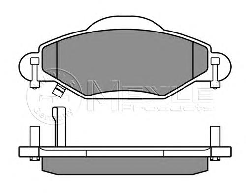 B111564 Denckermann Колодки тормозные дисковые комплект
