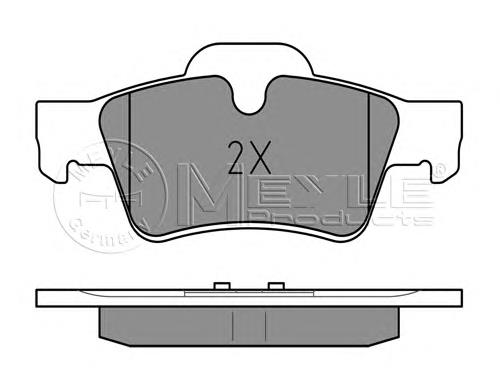 Купить 0252392318 Meyle Колодки тормозные задние, дисковые