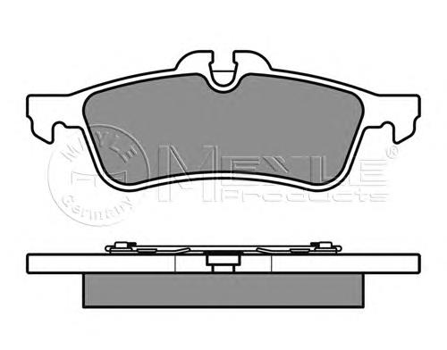 Купить 0252371616 Meyle Колодки тормозные задние, дисковые