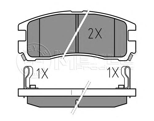 Sapatas do freio traseiras de disco para Hyundai Galloper (JK)