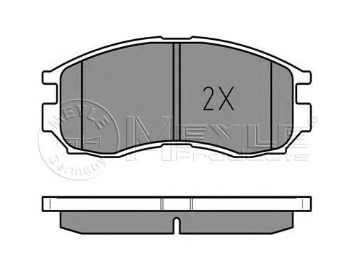 Передние тормозные колодки 0252164716W Meyle