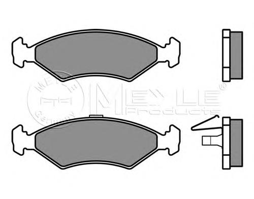 025 231 0315 Meyle sapatas do freio dianteiras de disco