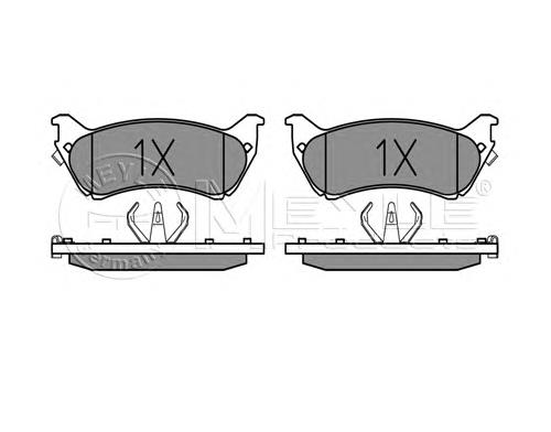 0252318917W Meyle sapatas do freio traseiras de disco