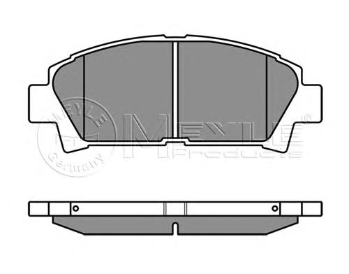0252196115W Meyle sapatas do freio dianteiras de disco
