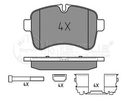 BPA1282.00 Open Parts sapatas do freio traseiras de disco